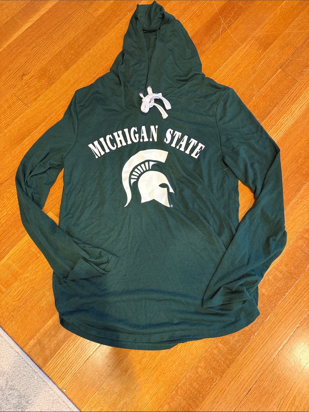 Michigan State Green Hooded Pullover Long Sleeve Shirt